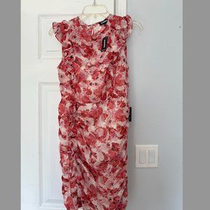 Express Floral Pink Mini Dress